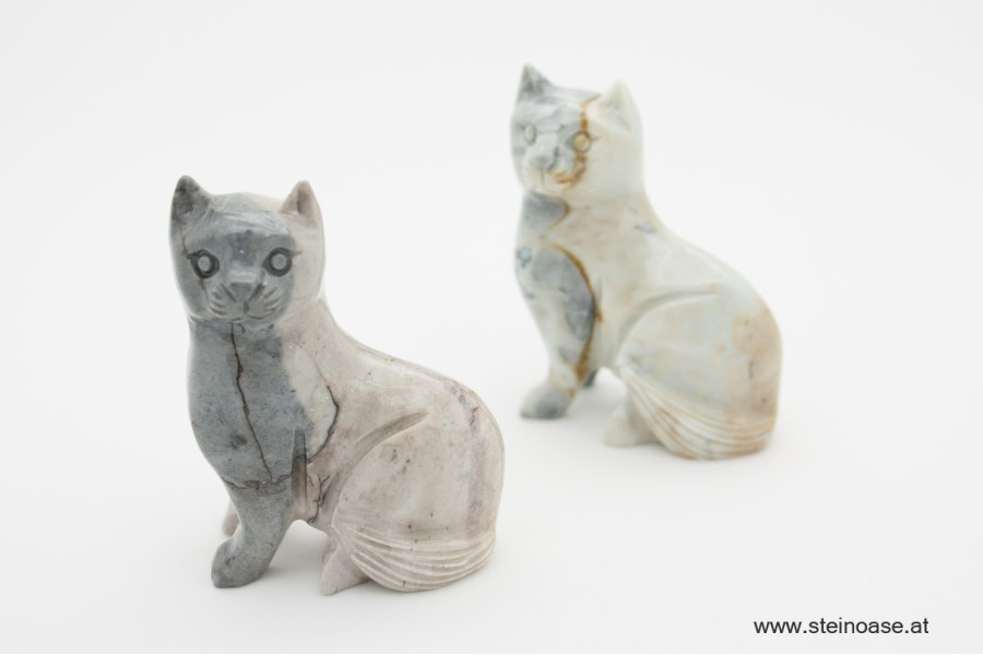 Katze Speckstein Gr.M
